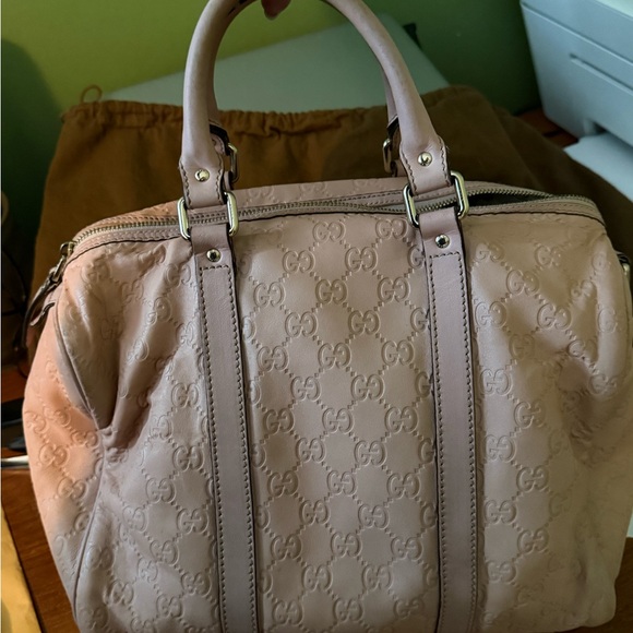 Designer Embossed Leather GUCCI Boston joy bag - Picture 11 of 16